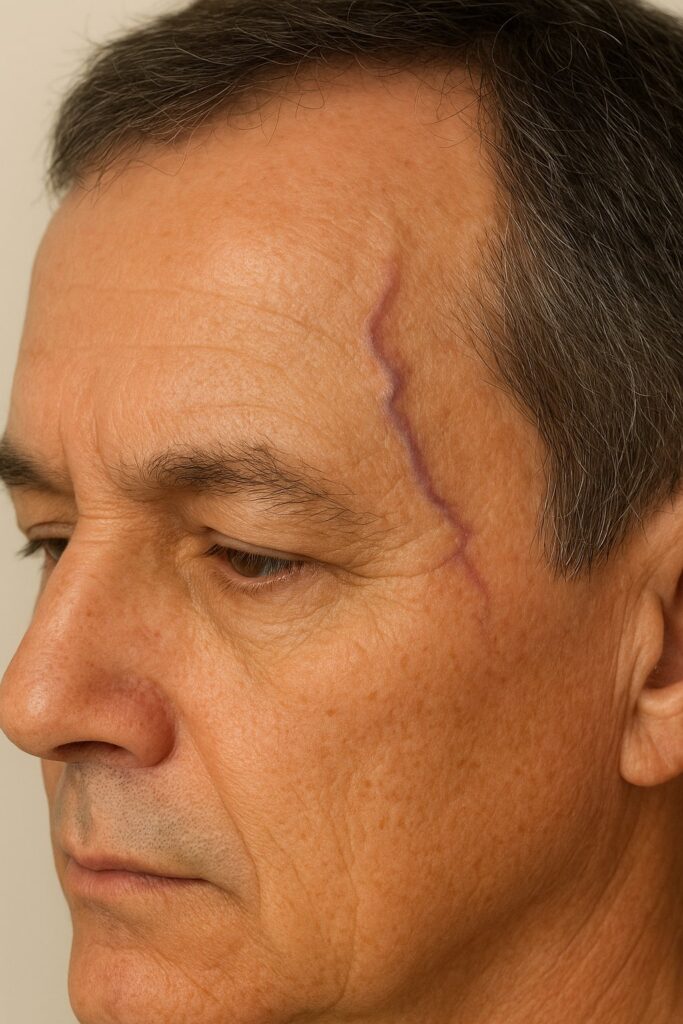 관자 놀이 혈관튀어나옴