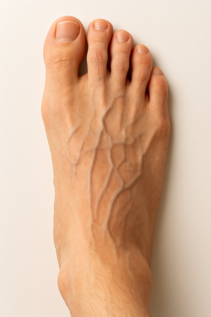 발등 혈관 튀어나옴