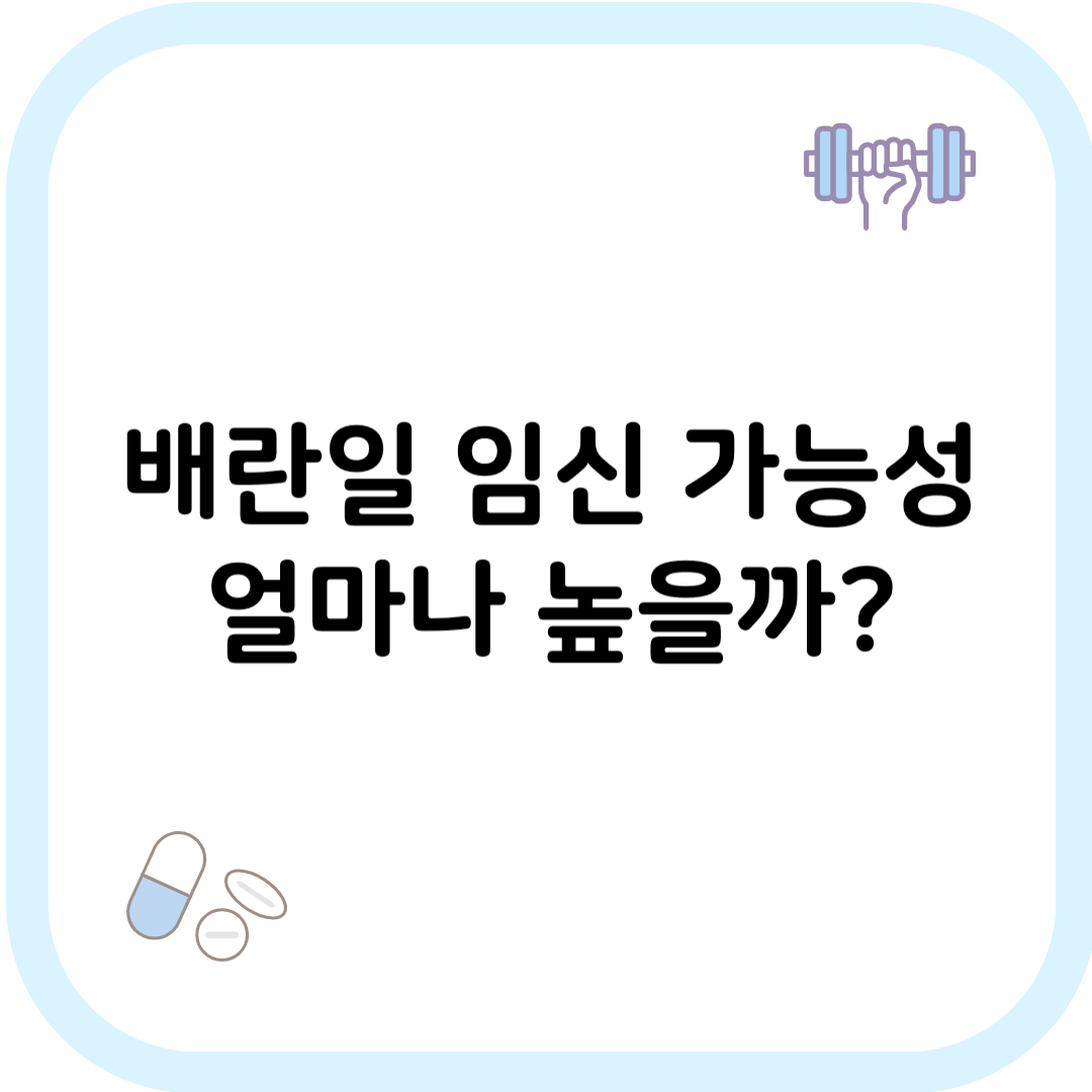 배란일 임신 가능성 썸네일