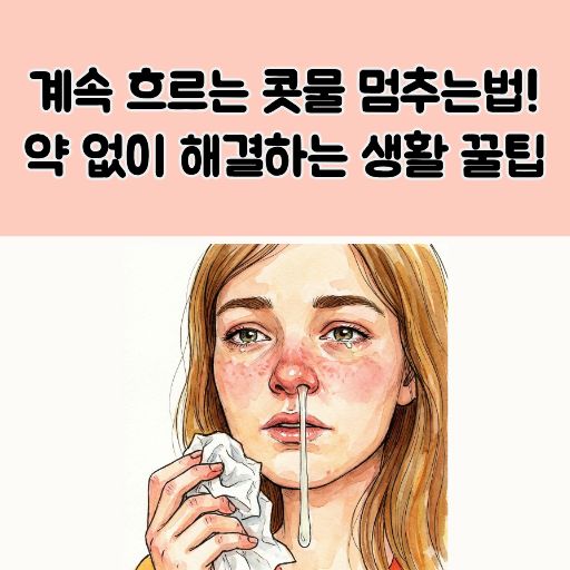 콧물 멈추는법 썸네일 이미지